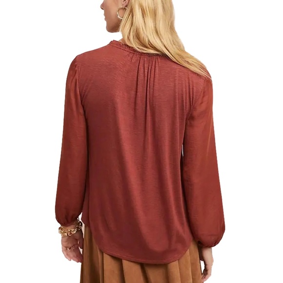 ANTHROPOLOGIE DOLAN Marilyn Left Coast Collection Top  Sz XL In Rust - Picture 3 of 10